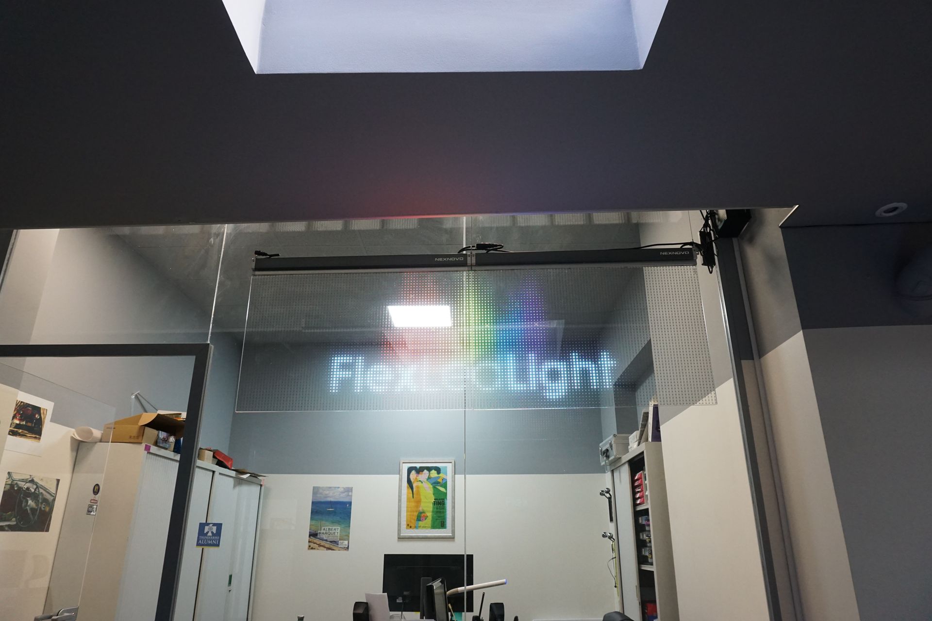 Bannière Écran LED Transparent en Verre