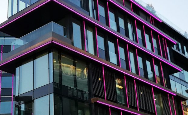 Éclairage décoratif de facade