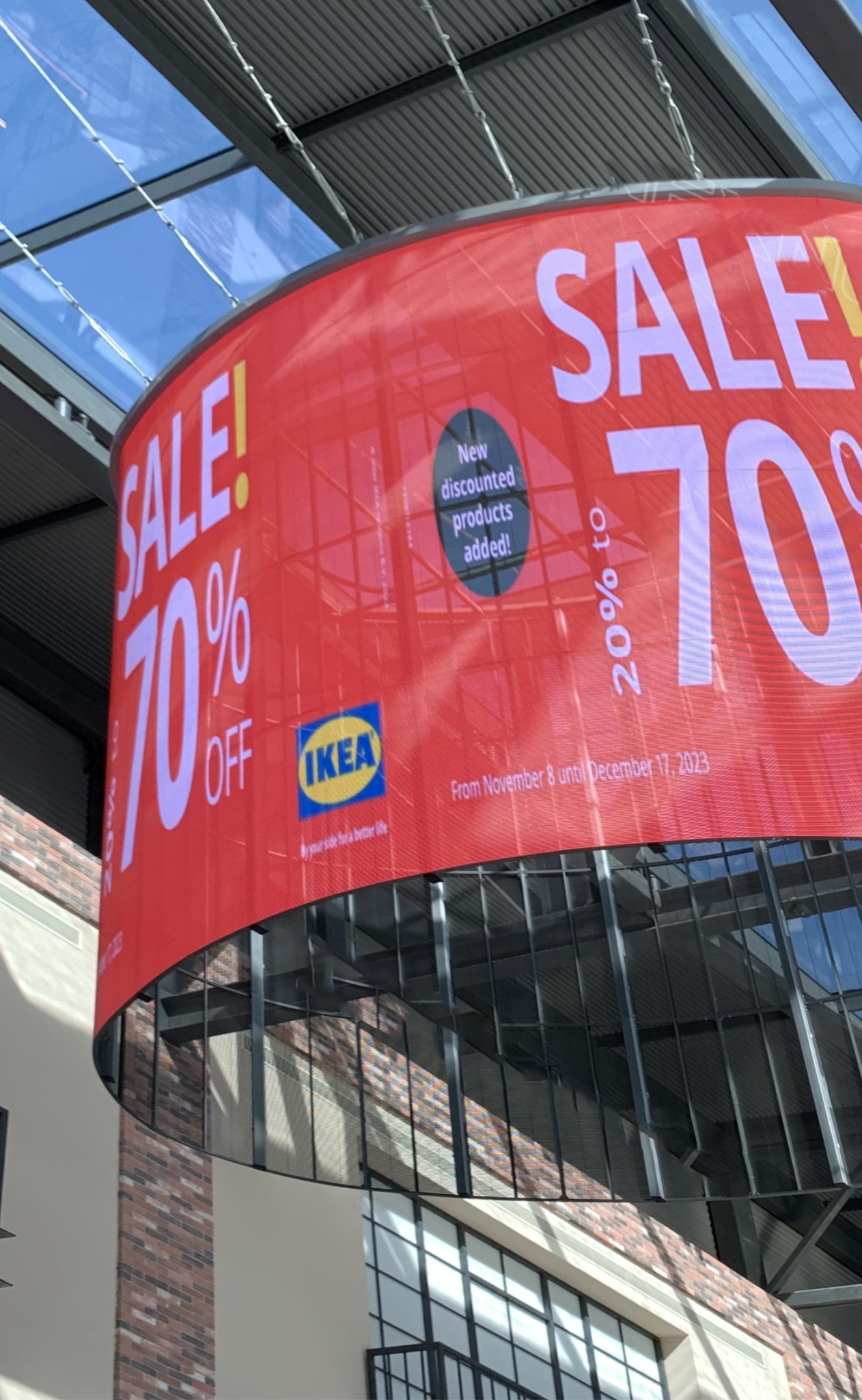 Ecran Transparent Cylindrique Géant